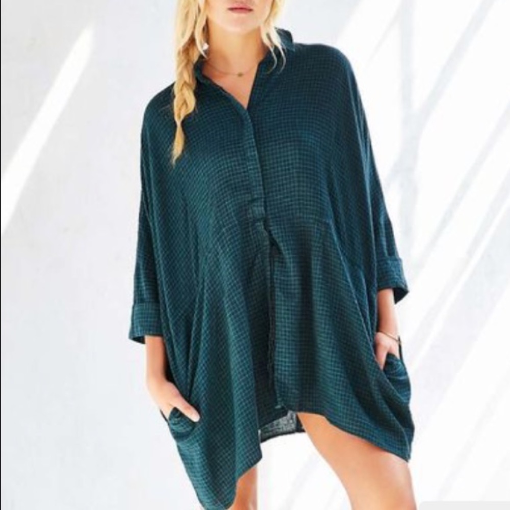 BDG Oversized Drawstring shirt dress